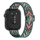 For Huawei Watch Fit 3 Ethnic Style Elastic Nylon Watch Band(Green Arrow) - 2