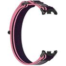 For Xiaomi Mi Band 8 Loop Nylon Hook and Loop Fastener Watch Band(Pink Purple) - 3