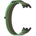 For Xiaomi Mi Band 8 Loop Nylon Hook and Loop Fastener Watch Band(Blackish Green) - 3