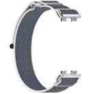 For Huawei Band 9 NFC Loop Nylon Hook and Loop Fastener Watch Band(Green Gray) - 3