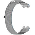 For Huawei Band 9 NFC Loop Nylon Hook and Loop Fastener Watch Band(Blue Gray) - 3