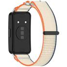 For Huawei Band 9 NFC Loop Nylon Hook and Loop Fastener Watch Band(Orange Beige) - 2