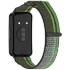 For Huawei Band 9 Loop Nylon Hook and Loop Fastener Watch Band(Blackish Green) - 2