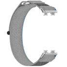 For Huawei Band 9 Loop Nylon Hook and Loop Fastener Watch Band(Blue Gray) - 3