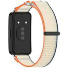 For Huawei Band 8 NFC Loop Nylon Hook and Loop Fastener Watch Band(Orange Beige) - 2