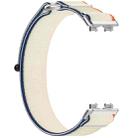 For Huawei Band 8 NFC Loop Nylon Hook and Loop Fastener Watch Band(Orange Beige) - 3