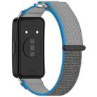 For Huawei Band 8 Loop Nylon Hook and Loop Fastener Watch Band(Blue Gray) - 2