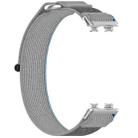 For Huawei Band 8 Loop Nylon Hook and Loop Fastener Watch Band(Blue Gray) - 3