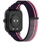 For vivo Watch GT Loop Nylon Hook and Loop Fastener Watch Band(Pink Purple) - 2