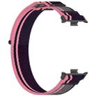 For vivo Watch GT Loop Nylon Hook and Loop Fastener Watch Band(Pink Purple) - 3