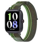 For vivo Watch GT Loop Nylon Hook and Loop Fastener Watch Band(Blackish Green) - 1