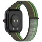 For vivo Watch GT Loop Nylon Hook and Loop Fastener Watch Band(Blackish Green) - 2