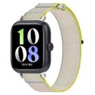 For vivo Watch GT Loop Nylon Hook and Loop Fastener Watch Band(Yellow Gray) - 1