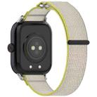 For vivo Watch GT Loop Nylon Hook and Loop Fastener Watch Band(Yellow Gray) - 2