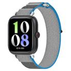 For vivo Watch GT Loop Nylon Hook and Loop Fastener Watch Band(Blue Gray) - 1