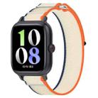 For vivo Watch GT Loop Nylon Hook and Loop Fastener Watch Band(Orange Beige) - 1