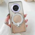 For Huawei Mate 30 Rotation MagSafe Holder Gradient Glitter TPU Phone Case(Gold) - 1