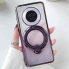 For Huawei Mate 30 Pro Rotation MagSafe Holder Gradient Glitter TPU Phone Case(Night Purple) - 1