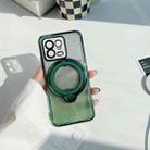 For Xiaomi 12T / 12T Pro Rotation MagSafe Holder Gradient Glitter TPU Phone Case(Pine Green) - 1