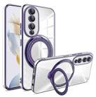 For Honor 90 Pro Rotation MagSafe Holder TPU Phone Case(Night Purple) - 1