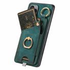 For Xiaomi 13 Pro 5G Retro Skin-feel Ring Card Bag Phone Case with Hang Loop(Green) - 3