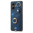For Redmi Turbo 4 Pro Retro Skin-feel Ring Card Bag Phone Case with Hang Loop(Blue) - 2