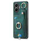 For Redmi Turbo 4 Pro Retro Skin-feel Ring Card Bag Phone Case with Hang Loop(Green) - 2
