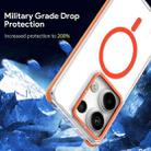 For Xiaomi Redmi Note 13 Pro 4G Magsafe Two-color TPU Transparent PC Shockproof Phone Case(Orange) - 3