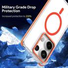 For Xiaomi Redmi Note 13 Pro 4G Magsafe Two-color TPU Transparent PC Shockproof Phone Case(Purple) - 3
