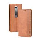 Magnetic Buckle Retro Crazy Horse Texture Horizontal Flip Leather Case for Vodafone Smart N10 (VFD630) , with Holder & Card Slots & Photo Frame(Brown) - 1