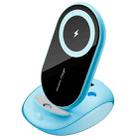 K18 Universal Desktop Stand 15W Wireless Fast Charging Phone Charger(Blue) - 1