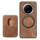 For Huawei Mate 70 Retro Leather Card Bag Magnetic Phone Case(Brown) - 3
