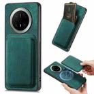 For Huawei Mate 70 Retro Leather Card Bag Magnetic Phone Case(Green) - 1