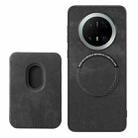For Huawei Mate 70 Retro Leather Card Bag Magnetic Phone Case(Black) - 3