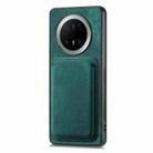 For Huawei Mate 70 Pro Retro Leather Card Bag Magnetic Phone Case(Green) - 2