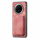 For Huawei Mate 70 Pro Retro Leather Card Bag Magnetic Phone Case(Pink) - 2