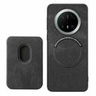 For Huawei Mate 70 Pro Retro Leather Card Bag Magnetic Phone Case(Black) - 3