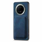 For Huawei Mate 70 Pro+ Retro Leather Card Bag Magnetic Phone Case(Blue) - 2