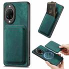 For Huawei nova 14 Pro Retro Leather Card Bag Magnetic Phone Case(Green) - 1