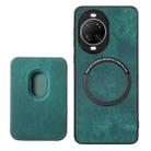 For Huawei nova 14 Pro Retro Leather Card Bag Magnetic Phone Case(Green) - 3