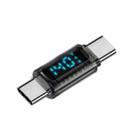 Type-C Male to Type-C Male 40Gbps Data Transmission PD140W Digital Display Adapter(Transparent Black) - 1