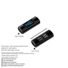 Type-C Female to Type-C Female 40Gbps Data Transmission PD140W Digital Display Adapter(Black) - 2