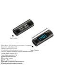 Type-C Female to Type-C Female 40Gbps Data Transmission PD140W Digital Display Adapter(Transparent Black) - 2