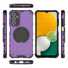 For Samsung Galaxy A13 5G Raster Airbag Anti-fall Rotating Bracket Phone Case(Purple) - 1