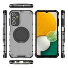 For Samsung Galaxy A13 5G Raster Airbag Anti-fall Rotating Bracket Phone Case(Transparent Black) - 1