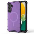 For Samsung Galaxy A13 5G Grating Airbag Shockproof MagSafe Frosted Phone Case(Purple) - 1