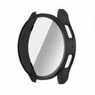 For Samsun Galaxy Watch 7 44mm PC + Tempered Film Integrated Watch Protective Case(Black) - 1