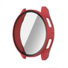 For Samsun Galaxy Watch 7 44mm PC + Tempered Film Integrated Watch Protective Case(Red) - 1