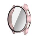 For Samsun Galaxy Watch 7 44mm PC + Tempered Film Integrated Watch Protective Case(Rose Gold) - 1