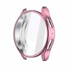 For Samsun Galaxy Watch 7 40mm Full Coverage TPU Electroplated Watch Protective Case(Pink) - 1